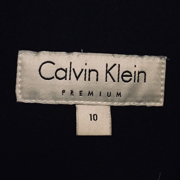 Calvin Klein Navy Wool Peacoat - Picture 4 of 4